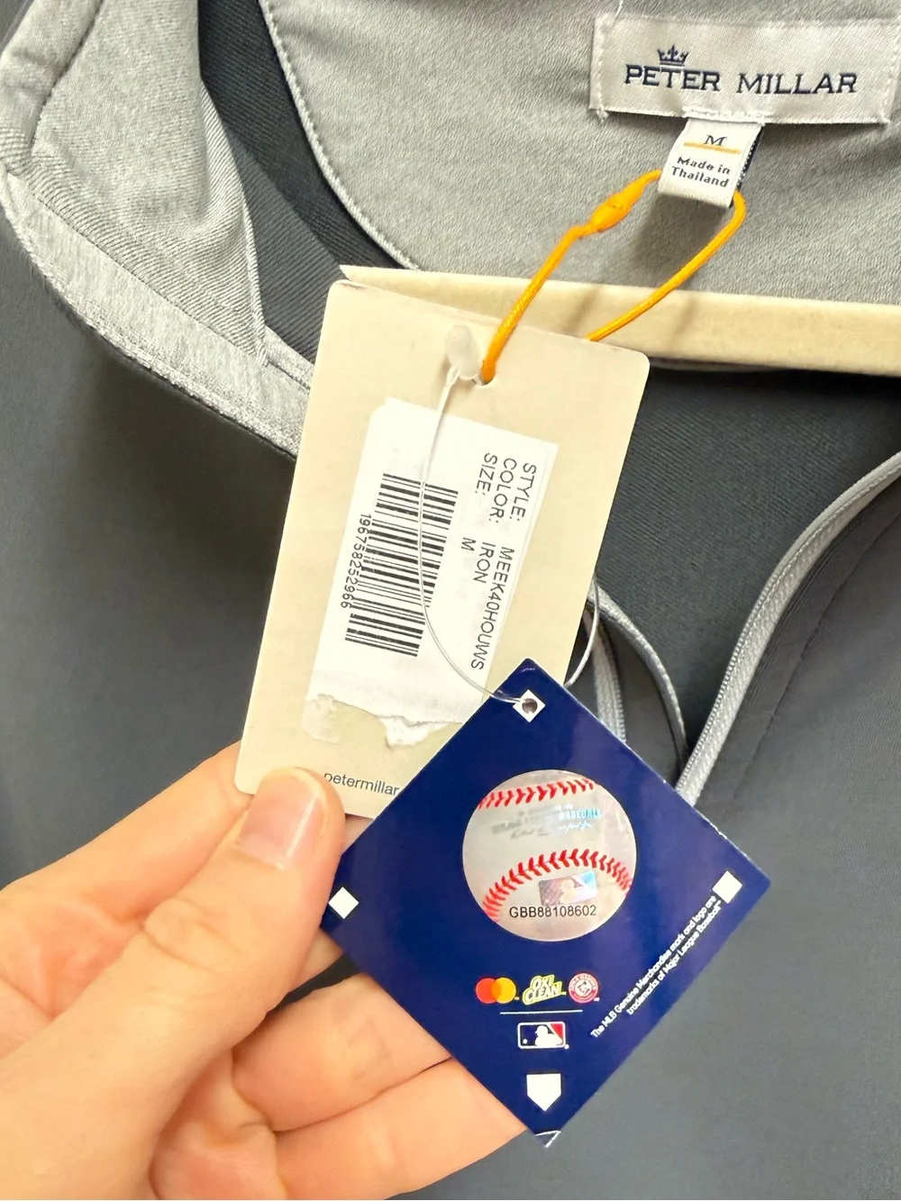 NWT Peter Millar 2022 World Series Champion Houston Astros Quarter Zip Pullover